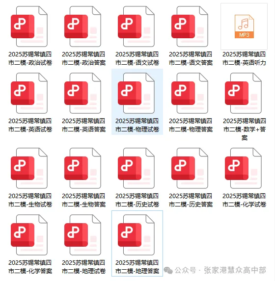 张家港高三二模考前冲刺 + 家长指南全整理(附2025二模试卷及答案) 第3张