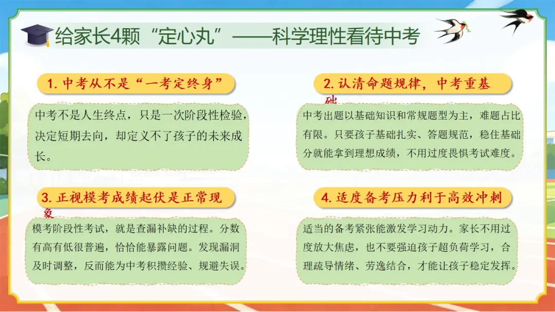 初三九下期中一模二模考后家长会(51页ppt课件完整版+发言稿)中考一模后的清醒与60天的奔跑,一场没有废话的家长会 第36张