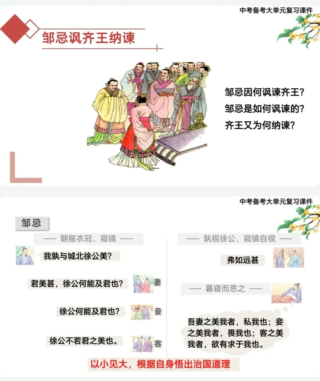 中考文言文,3篇劝谏类整合复习,救大命了! 第6张