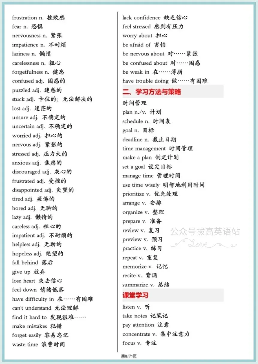冲刺中考英语|2026年春《中考英语》写作满分高分必备高频单词(背诵版+默写版)电子版可下载打印! 第10张