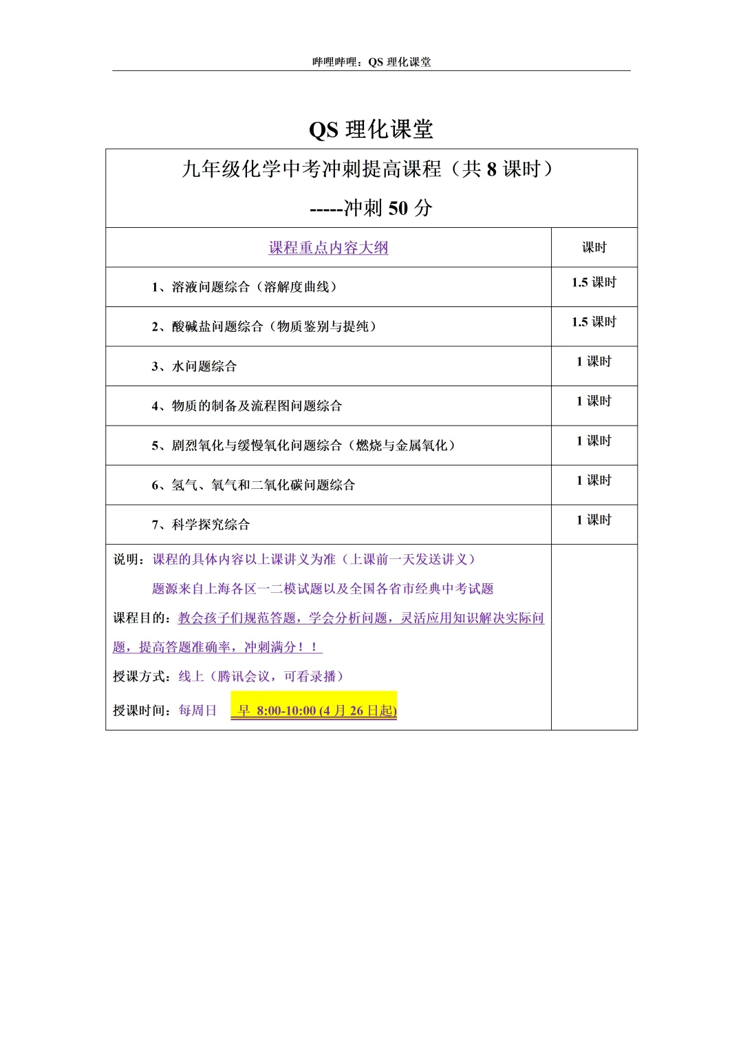 上海中考理化冲刺课程(中考前最后一轮) 第3张