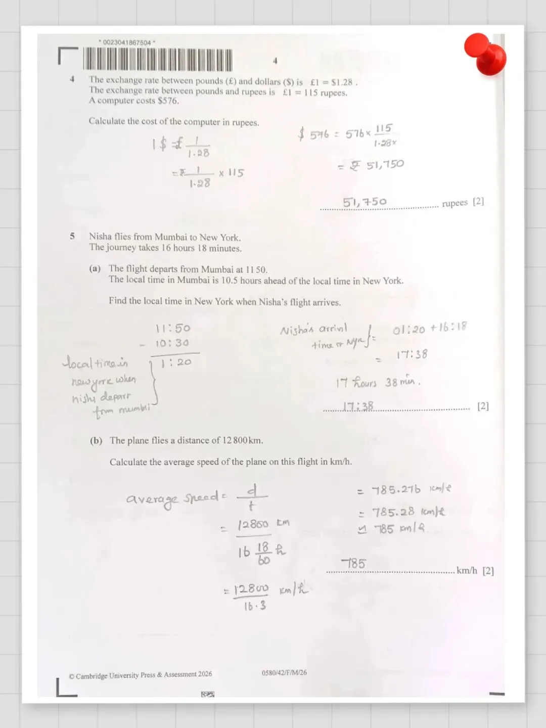 IGCSE 0580印度卷Paper4真题+答案解析|2026.3 第7张