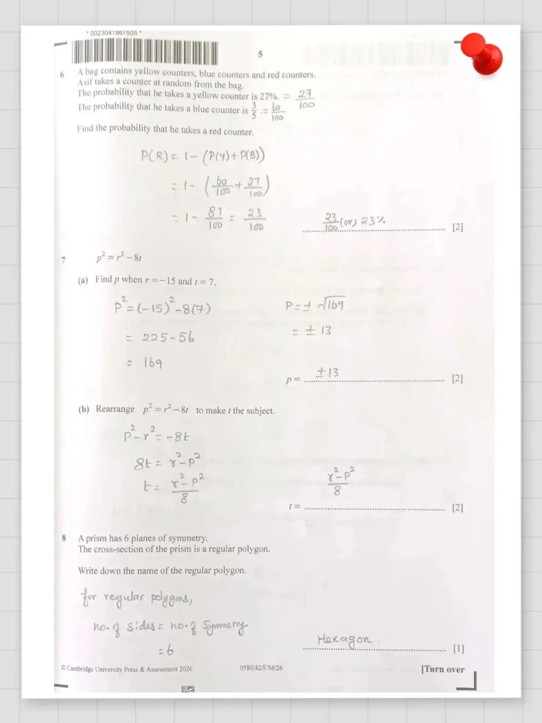 IGCSE 0580印度卷Paper4真题+答案解析|2026.3 第8张