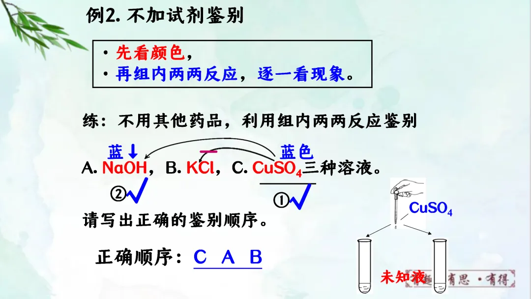 F924 二轮专题复习 决胜中考2026 优质课资源包 初中化学《专题复习---鉴别与除杂》课件PPT+教学设计Word 第13张