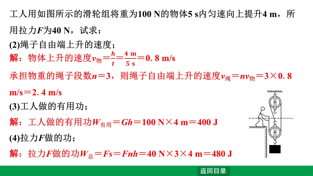 中考物理考点—机械效率 第26张