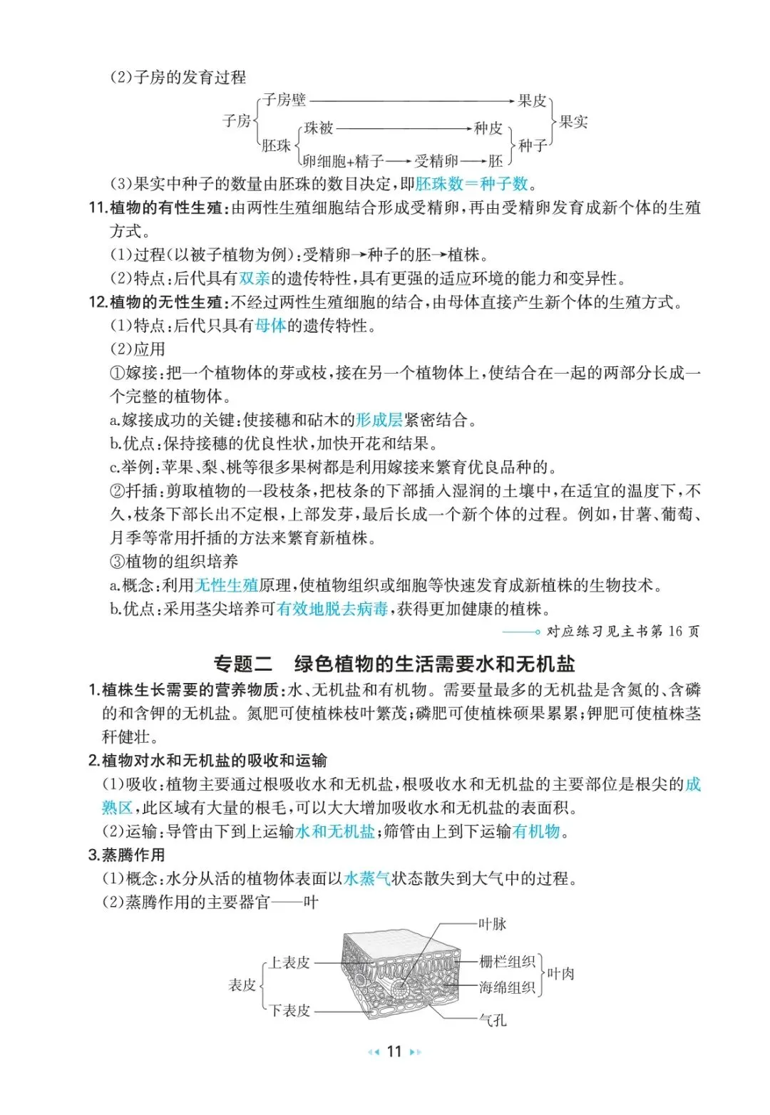中考生物复习 | 考前重要知识点总结 第10张