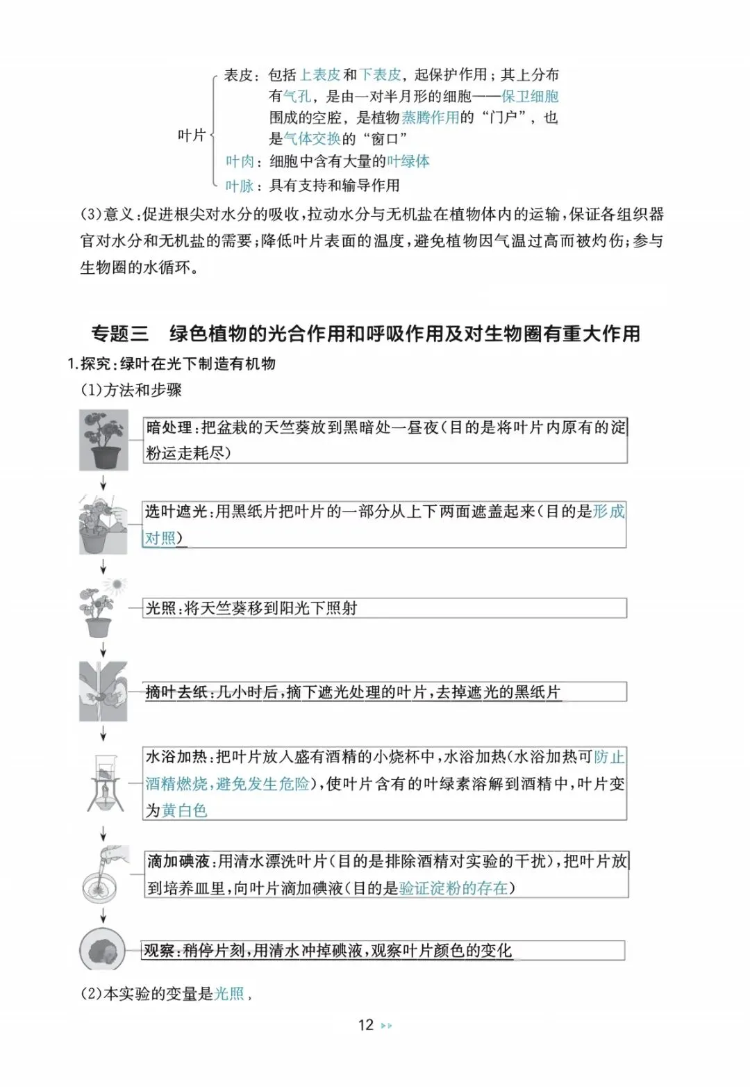 中考生物复习 | 考前重要知识点总结 第11张