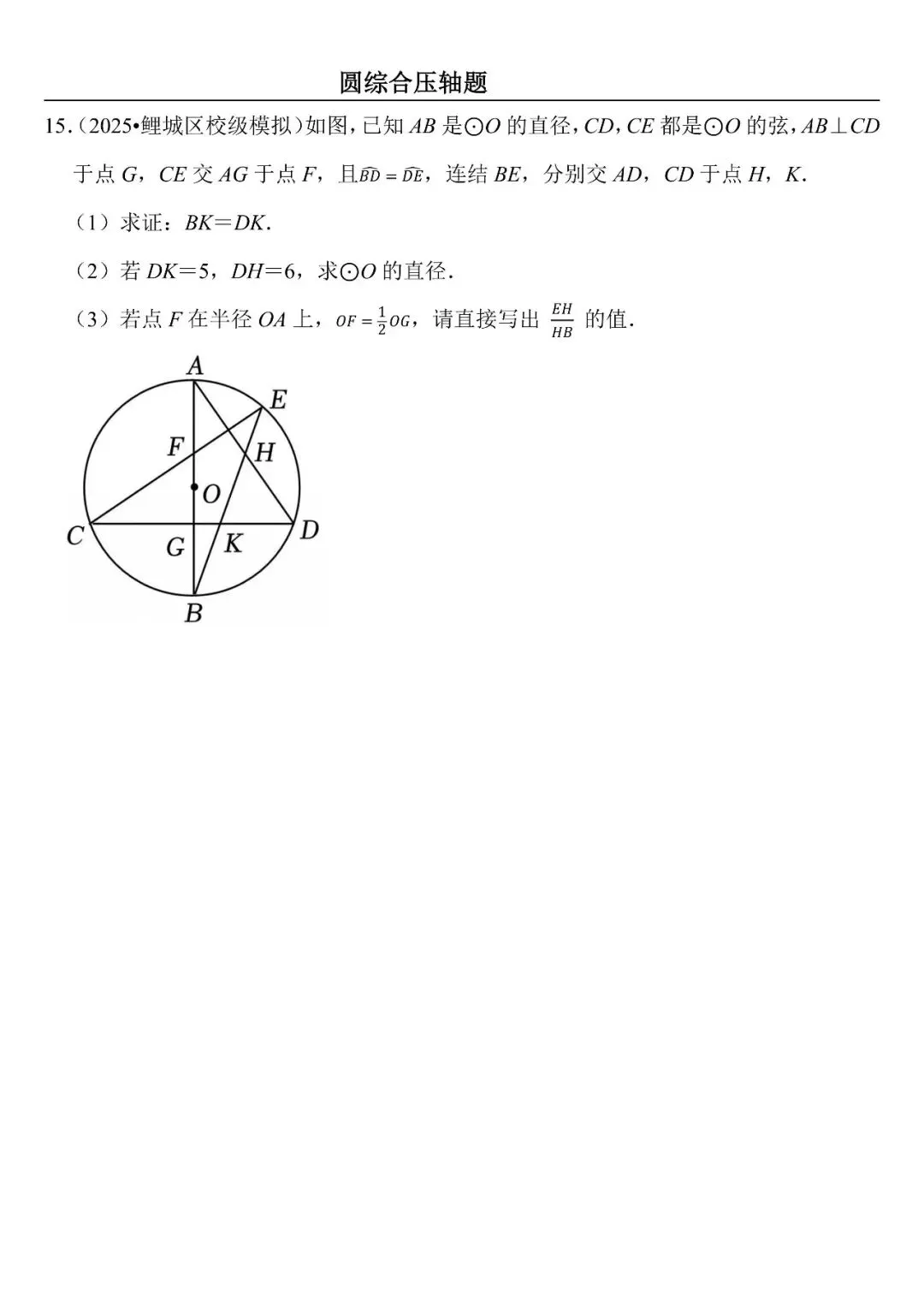 【中考数学】圆综合压轴题最后一套(定心60题) 第15张