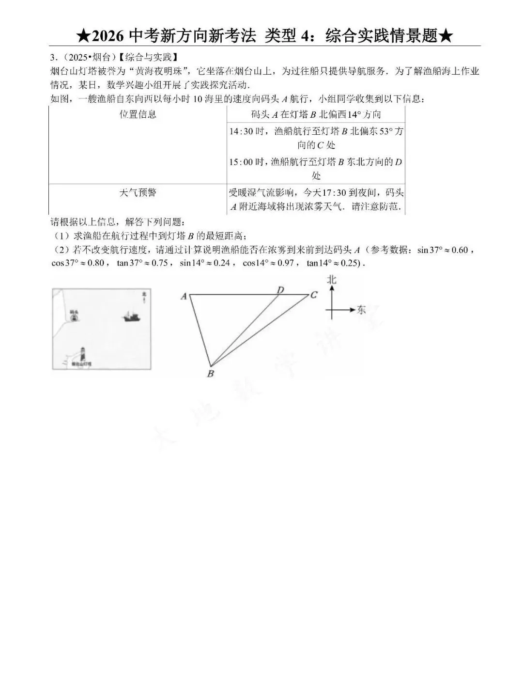 2026中考数学|物理|新方向之综合实践情景题 第3张