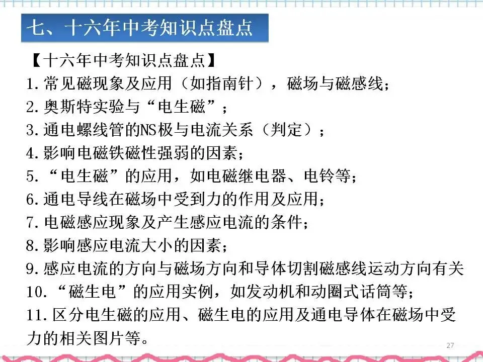 07中考物理专题复习-电与磁 第28张