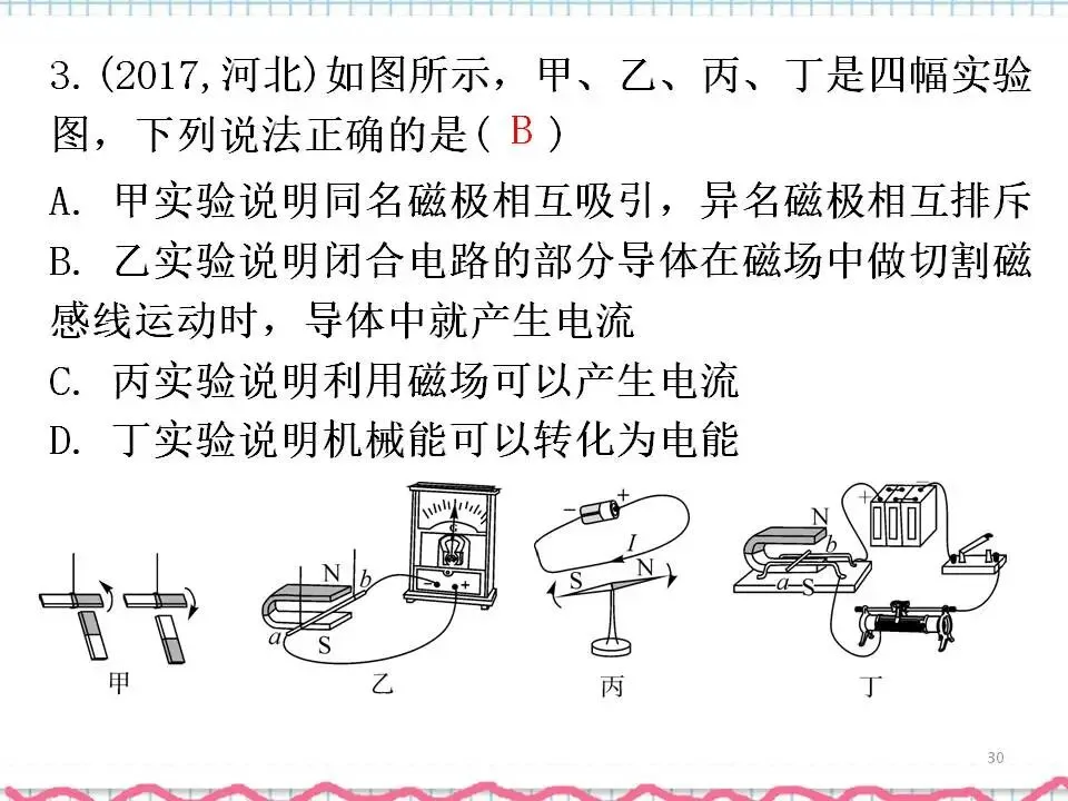 07中考物理专题复习-电与磁 第31张