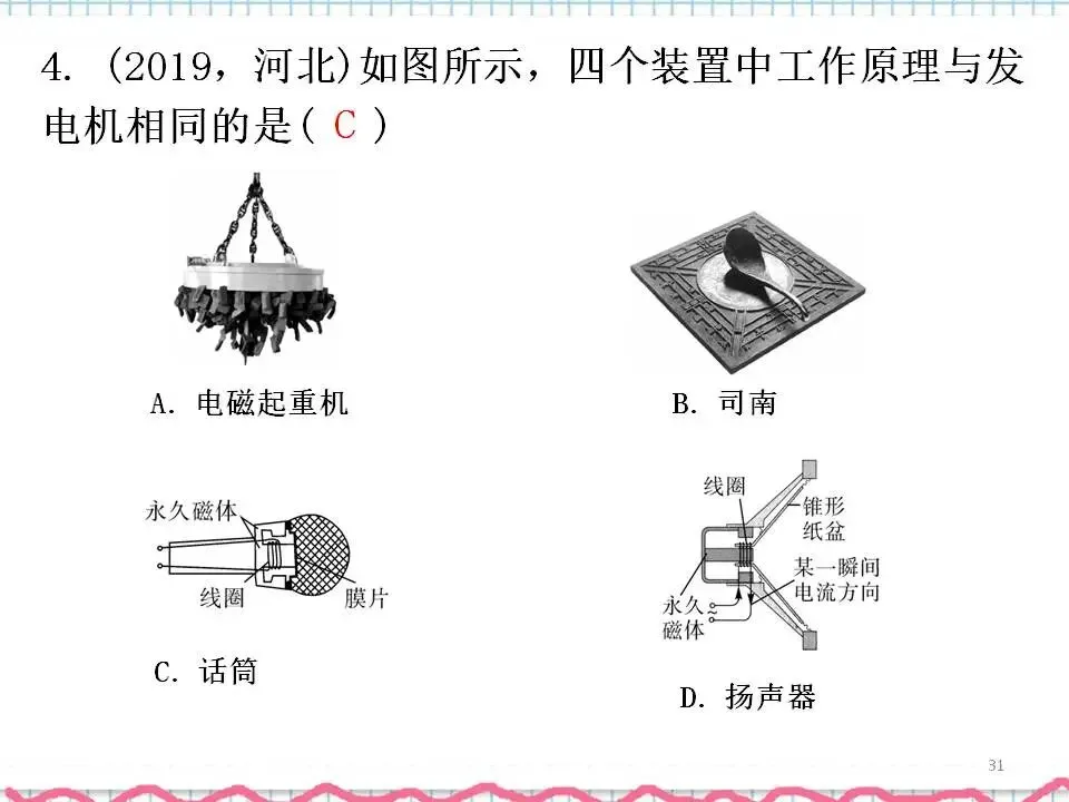 07中考物理专题复习-电与磁 第32张