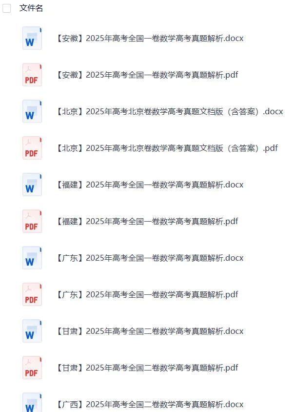 【全国高考真题合集完整版】2008-2025高考试题与答案电子打印版pdf含历年解析可下载打印 第4张