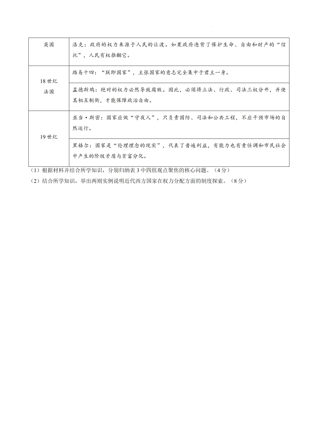 2026届河北省保定市高三下学期第二次模拟考试历史试卷 第10张