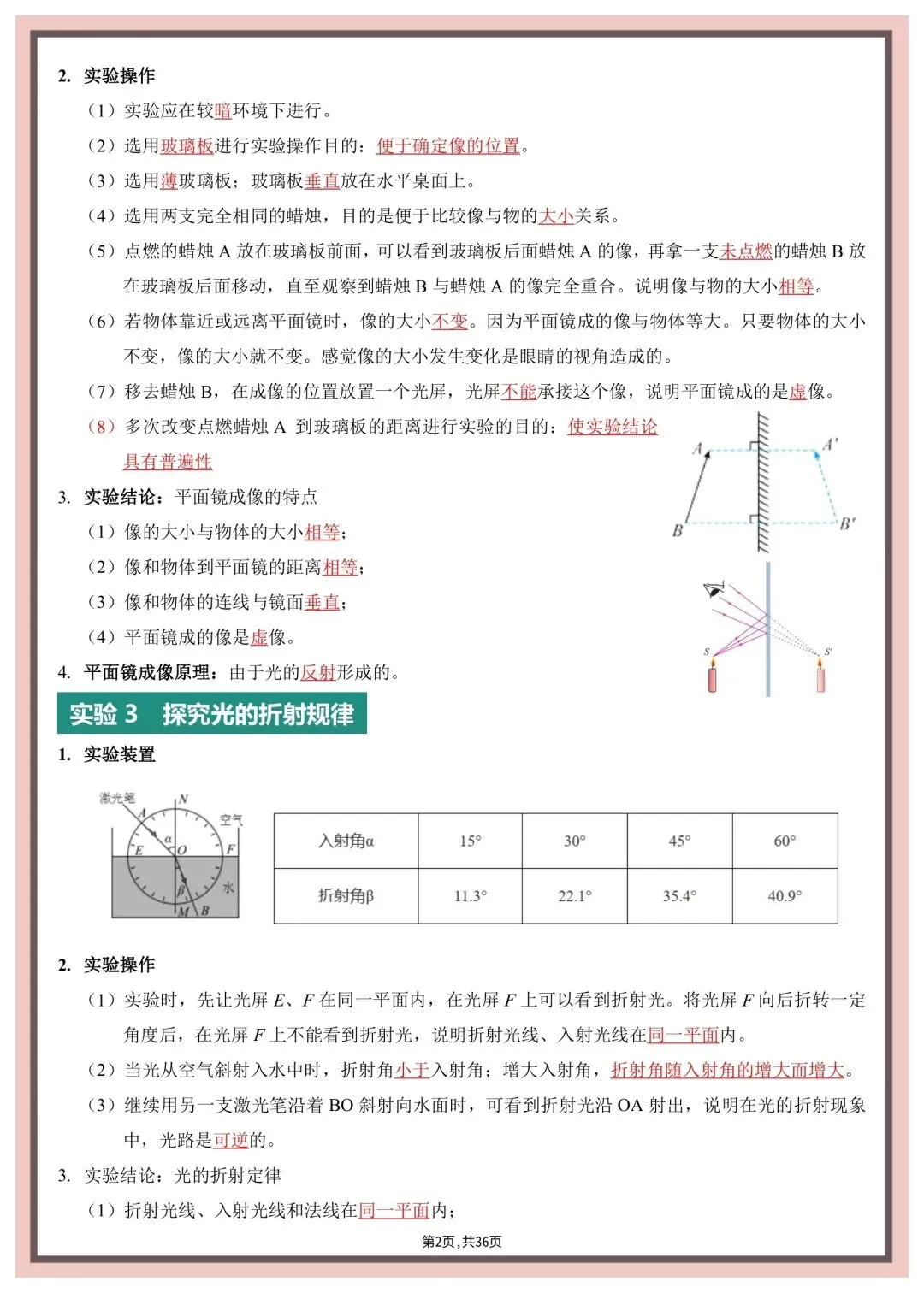 2026年中考物理实验总结 第3张