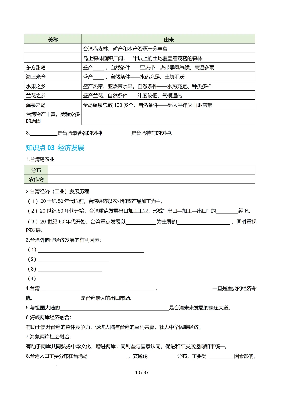 【初中资料】中考地理:《专项复习》专题16南方地区(10大知识点2大技法3大易错点,知识清单)(全国通用)+电子版+抓紧收藏-可下载打印! 第13张