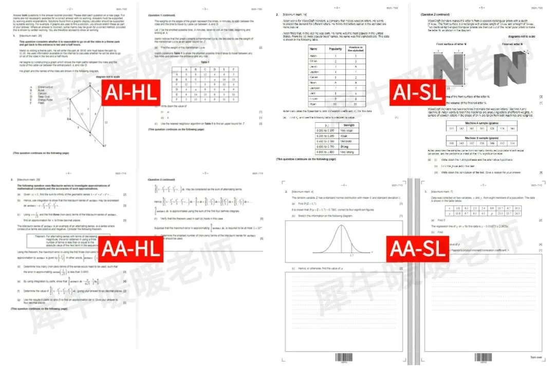 2025年最新IB数学AA/AI真题,含HL和SL,有答案解析! 第5张