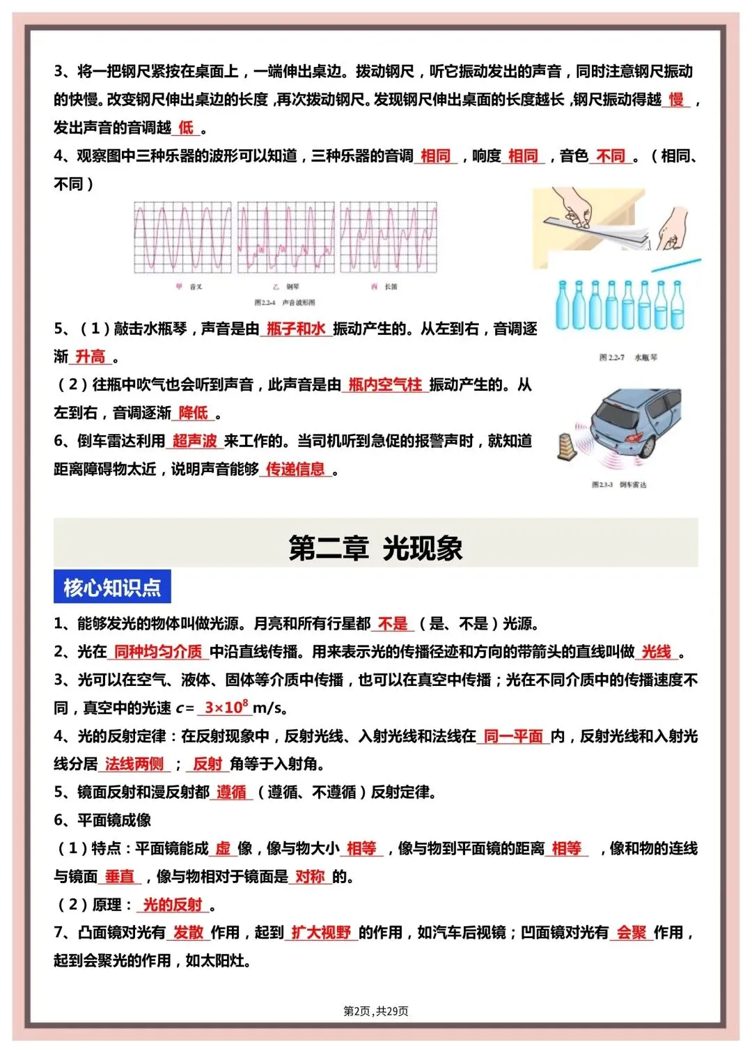 中考物理复习核心知识点+教材图片考点梳理,内容重要,建议打印 第3张