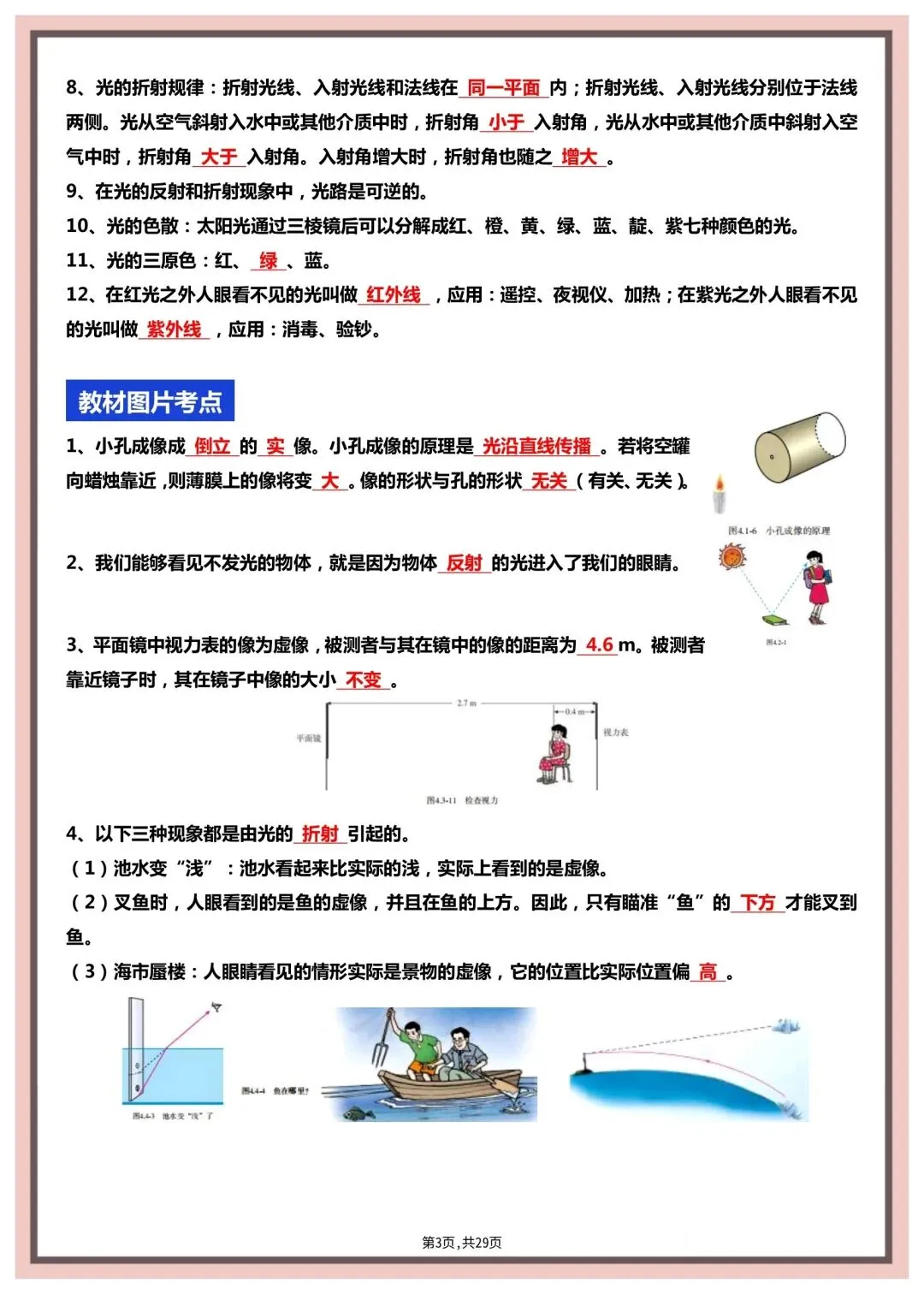 中考物理复习核心知识点+教材图片考点梳理,内容重要,建议打印 第4张