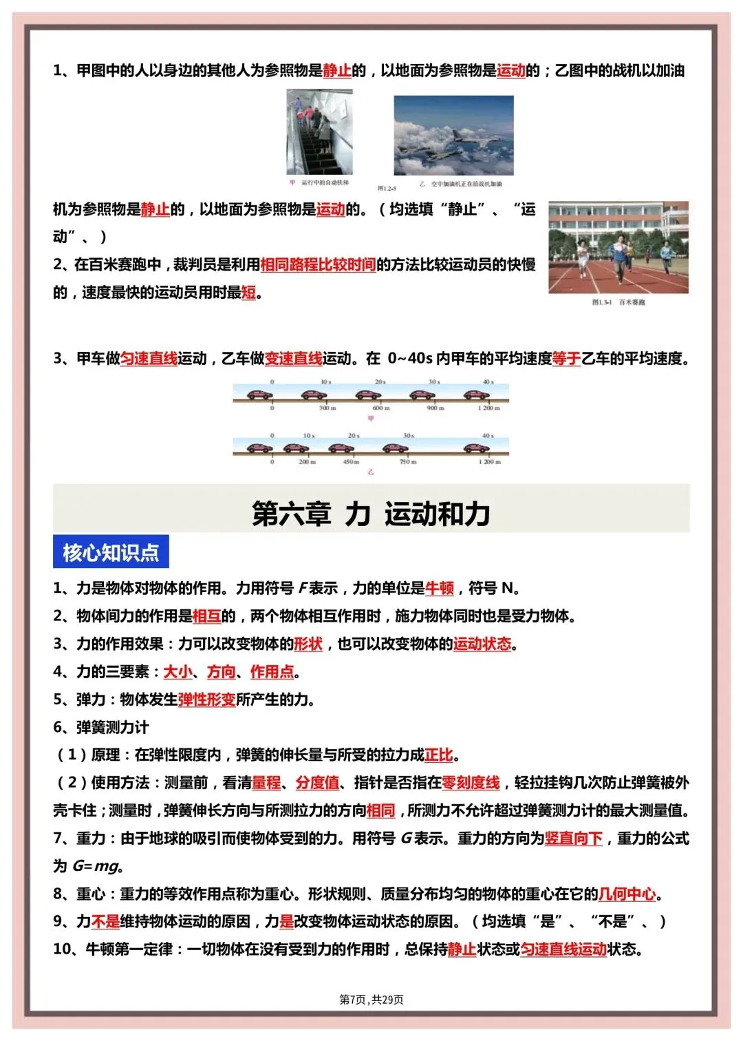 中考物理复习核心知识点+教材图片考点梳理,内容重要,建议打印 第8张