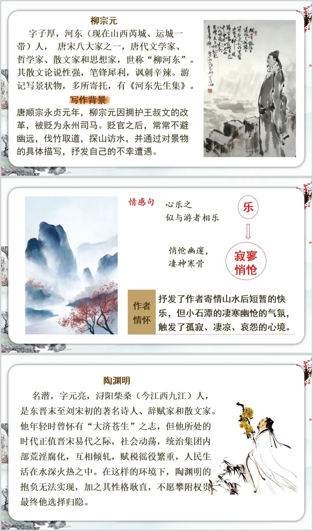 中考语文写景类文言文整合联读复习 第10张
