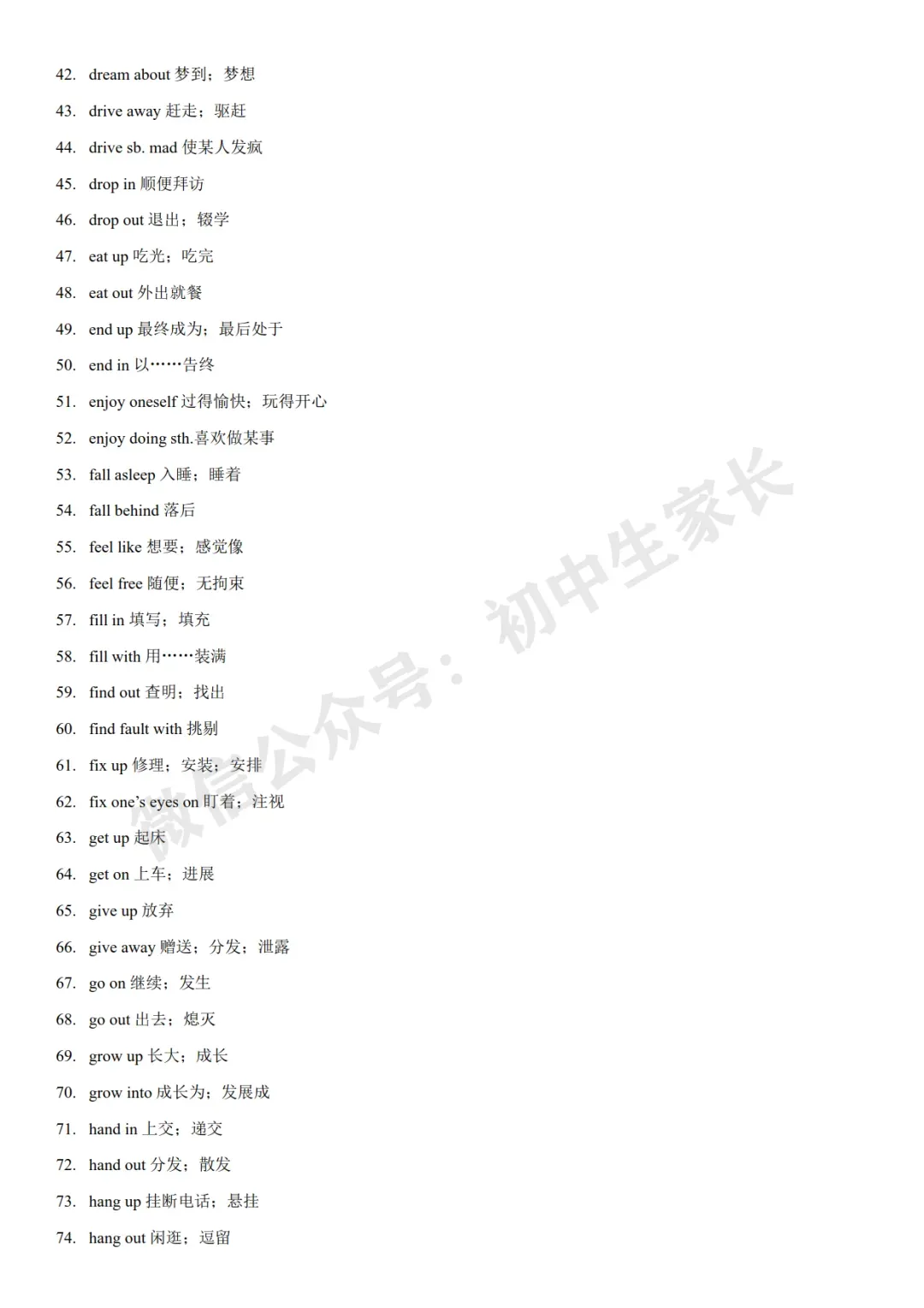 2026年中考英语冲刺必背阅读理解高频动词短语200例(可打印) 第4张