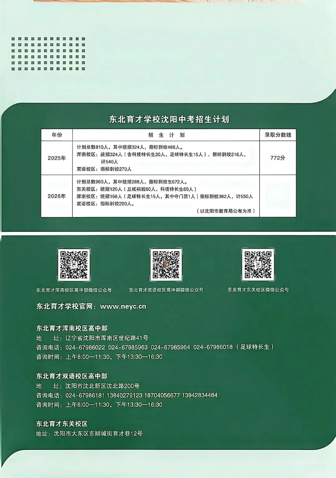 2026沈阳中考重磅|大三校招生计划合计2650人 第22张