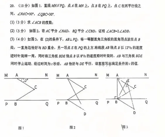 深中龙初联考期中卷七下数学(2026真题) 第7张