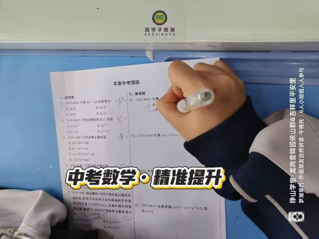 深中龙初联考期中卷七下数学(2026真题) 第10张