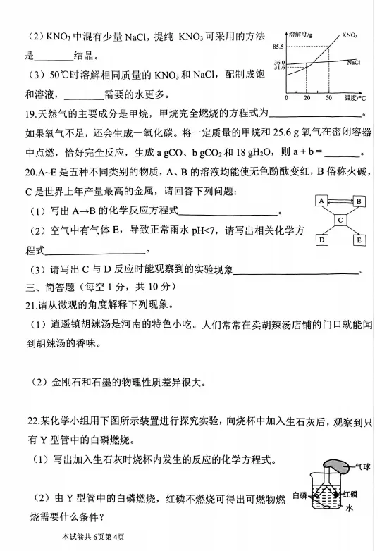 中考练习题 第5张