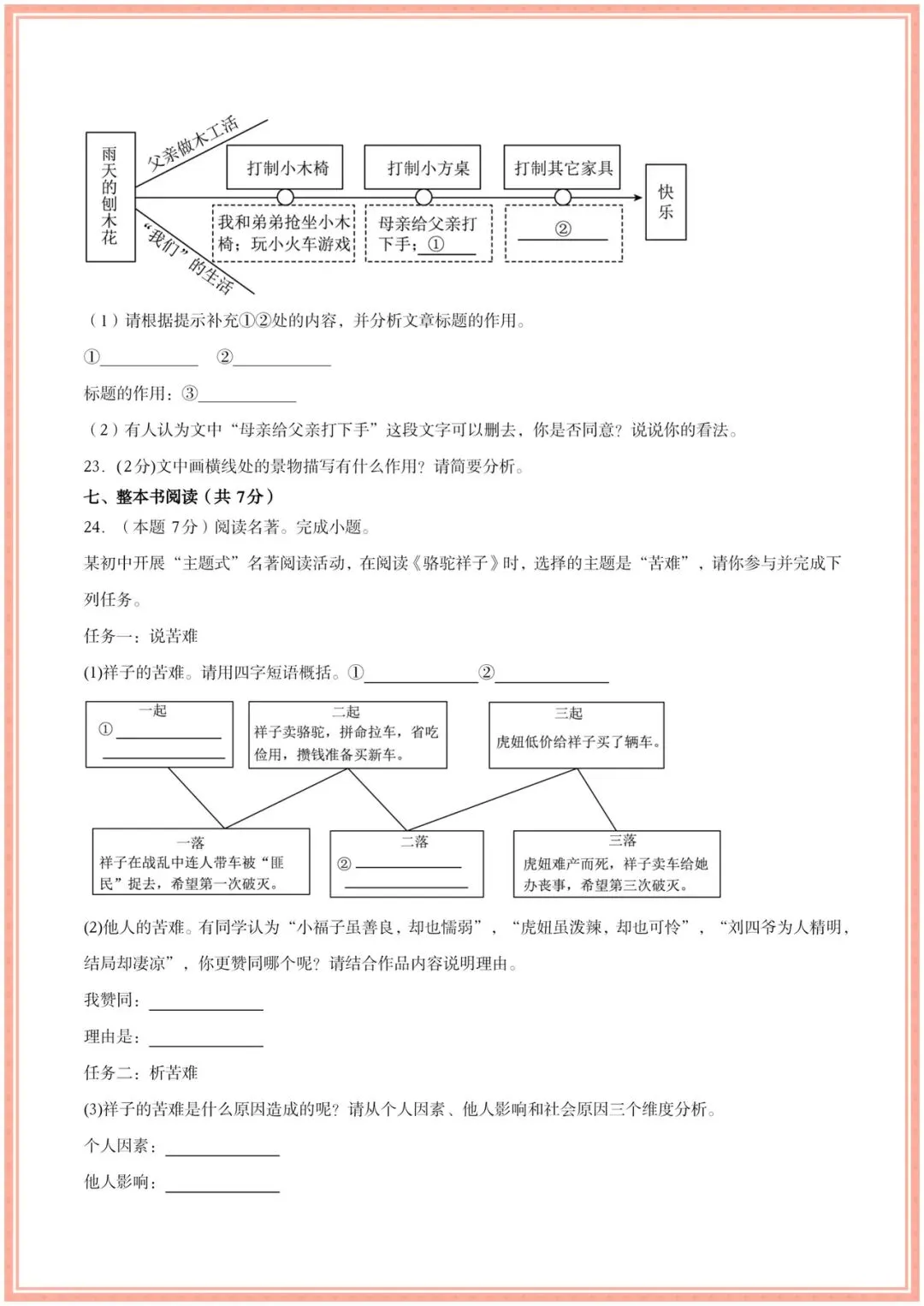 2026新七年级下册语文各单元试卷+解析(基础卷+提升卷)多套,电子版可打印! 第10张