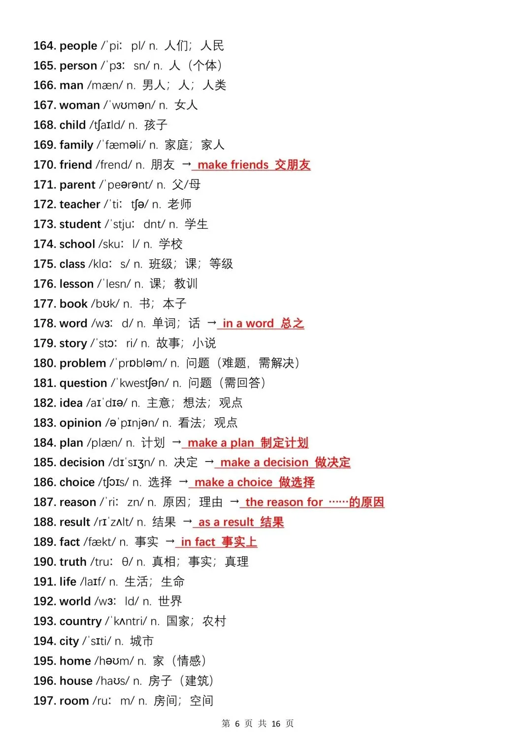 中考英语完形填空500个高频词,每天读一遍,坚持10天成绩突飞猛进 第6张