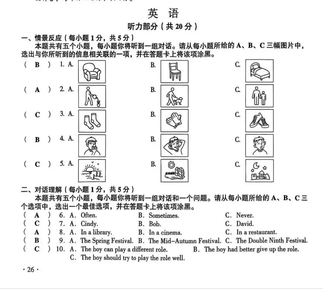 第三期 2025年山西中考英语试题研究——听力 补全对话 完形填空 第1张