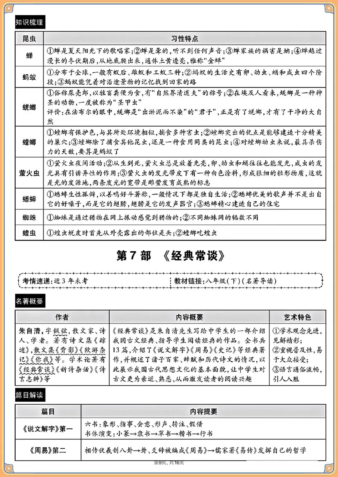 2026 中考语文教材12部名著知识梳理【背诵版】(电子版可打印) 第13张