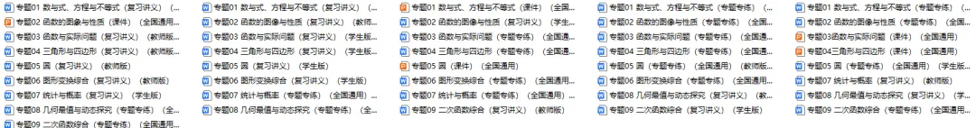 2026年中考数学第二轮复习精品(PPT课件+配套讲义+配套练习),收藏打印一份给孩子,考试冲刺120+! 第2张
