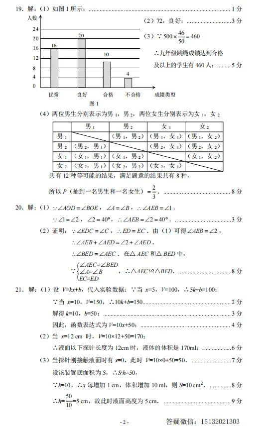 2026.4.29河北石家庄市中考一模数学试卷含答案 第10张