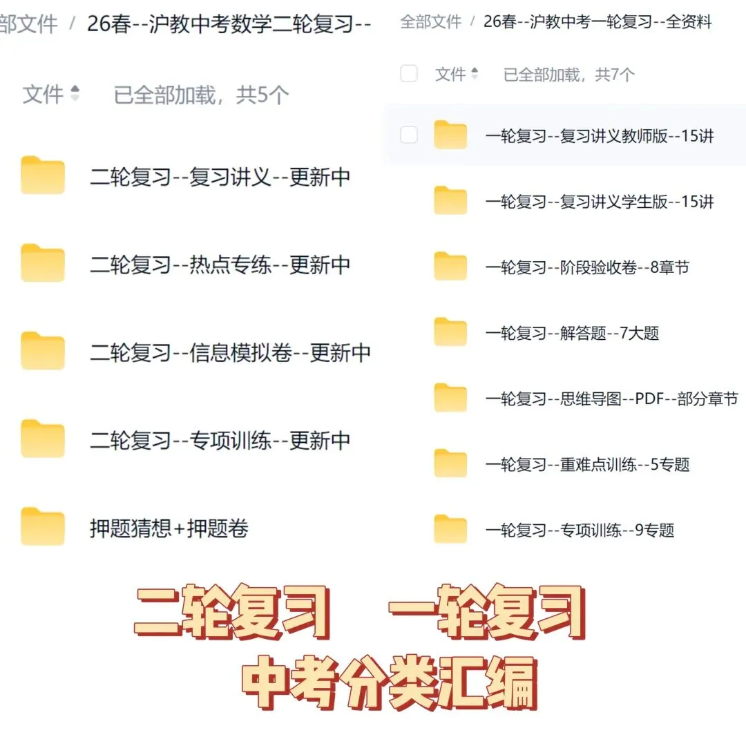 沪教中考二轮复习|专项训练--专题 05 平行四边形、梯形与向量 第16张