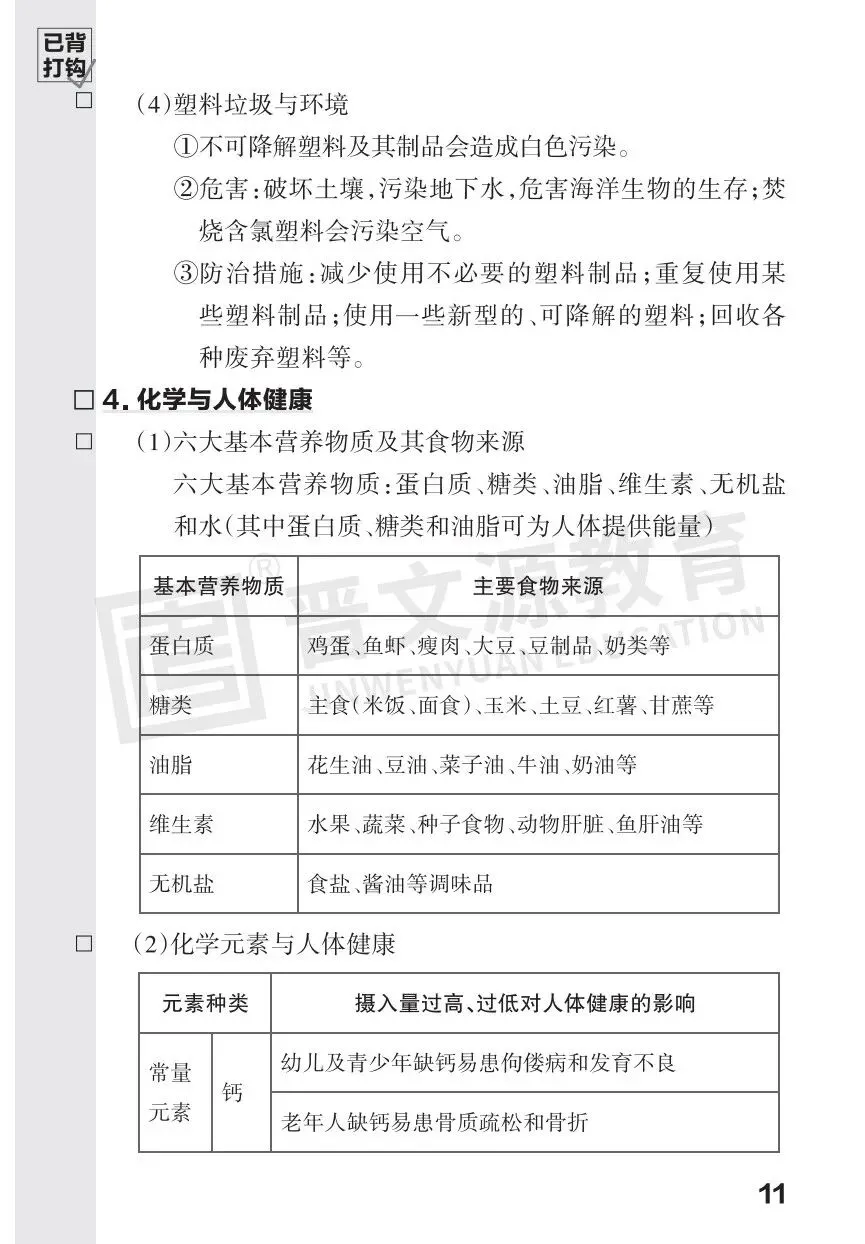 2026中考化学必考知识 第12张