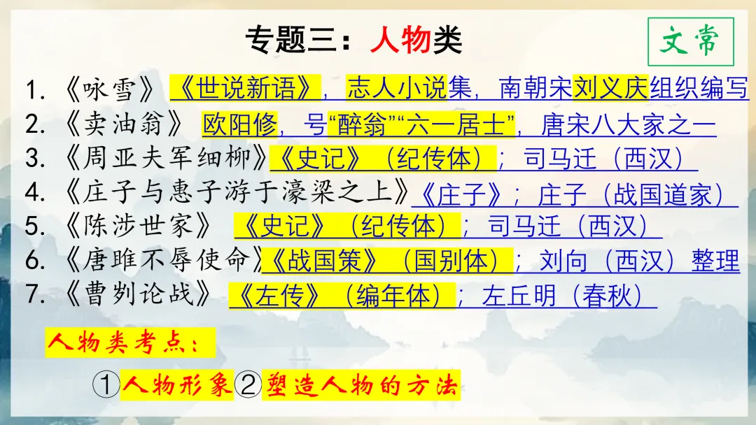 中考文言文这样复习,思路好清晰啊! 第18张