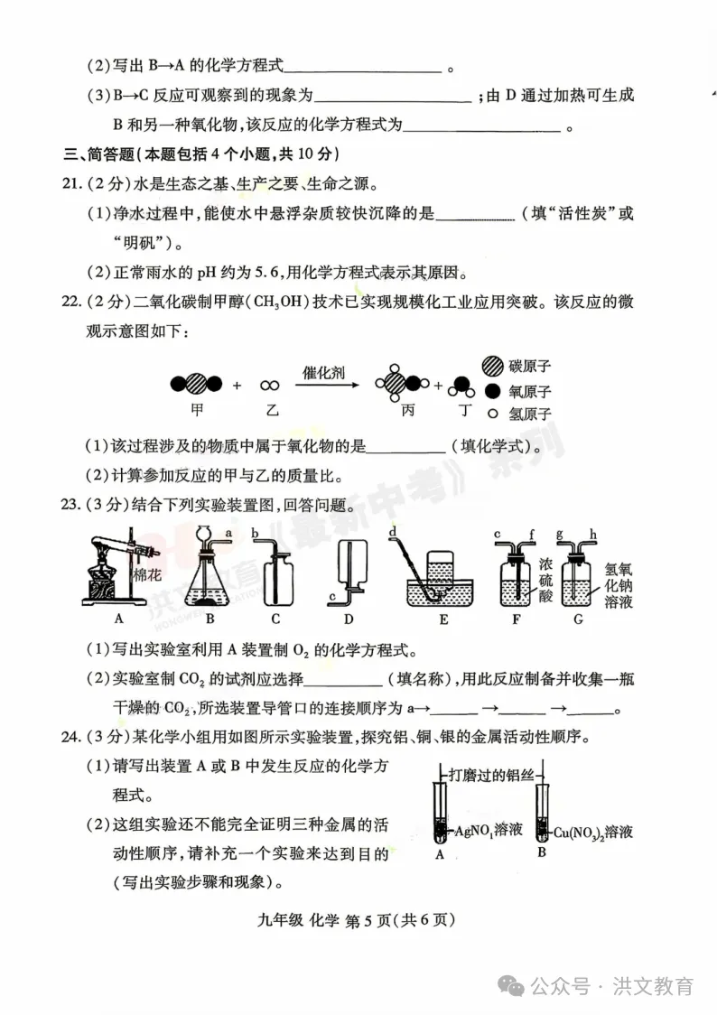 [一模]2026年洛阳市洛龙区一模试卷(7科全)试卷及参考答案 第104张