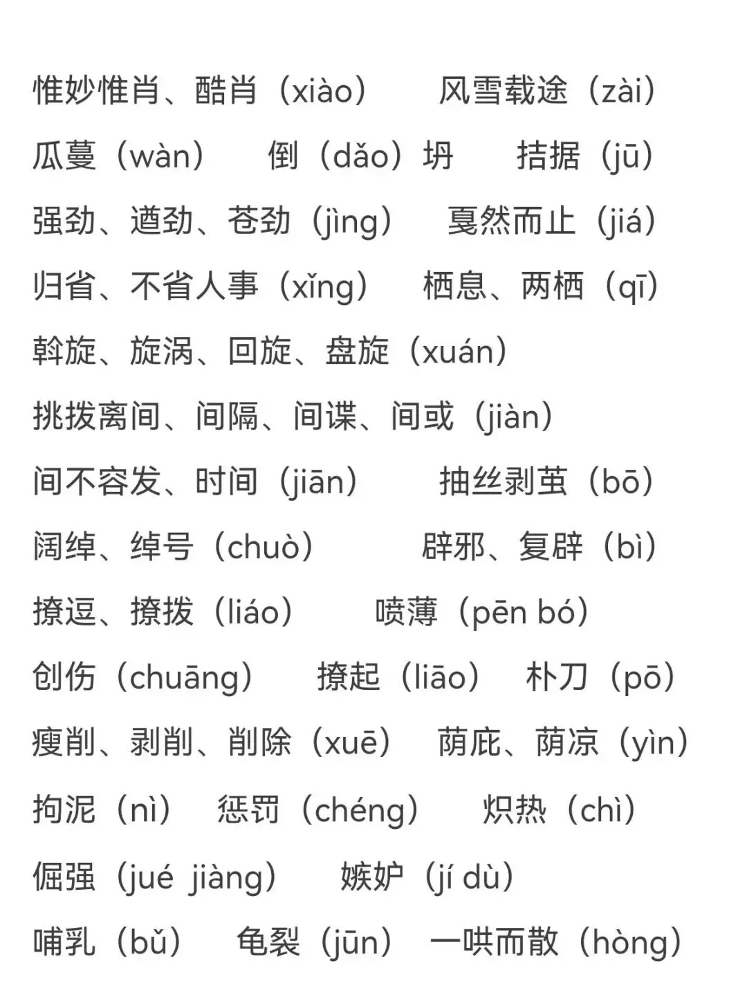 中考语文 易错字音专项 第2张