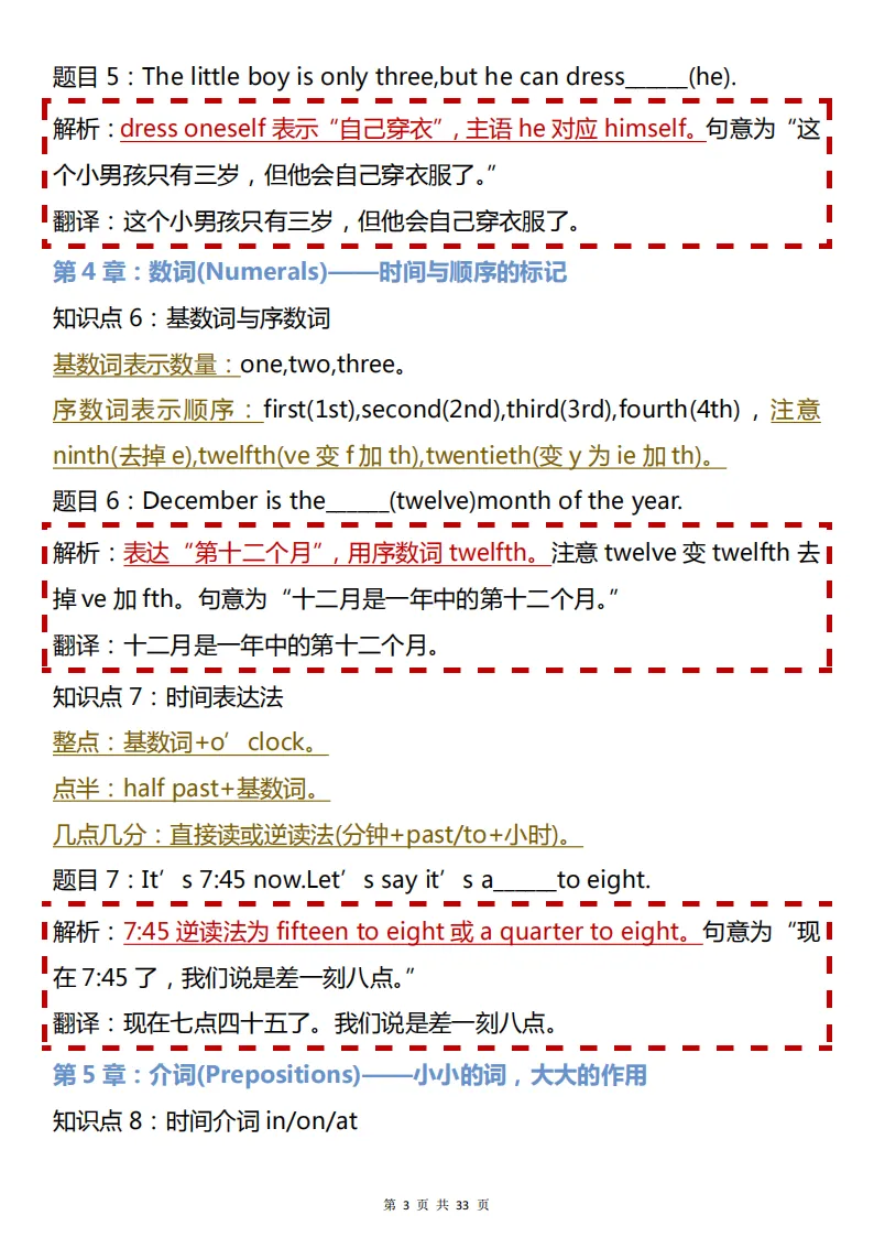 中考必看的英语语法!包含重点核心知识点,背完英语考试稳了! 第3张