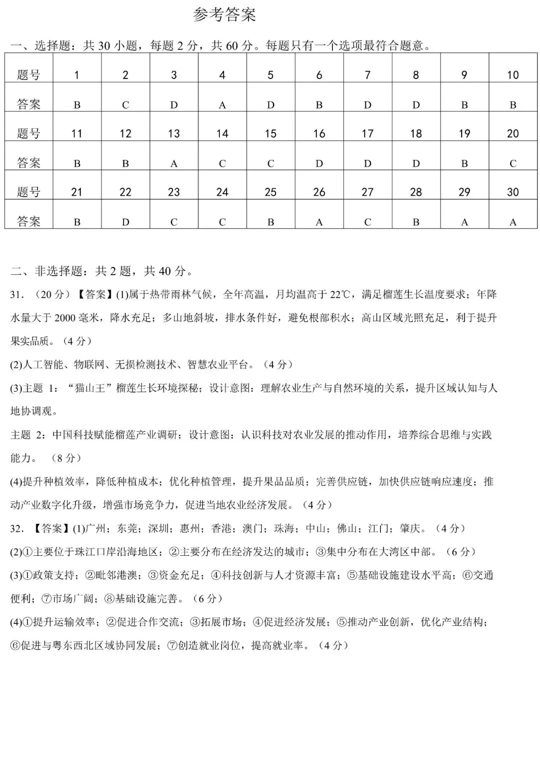 2026年中考地理五一假期提分试卷③(含答案) 第9张