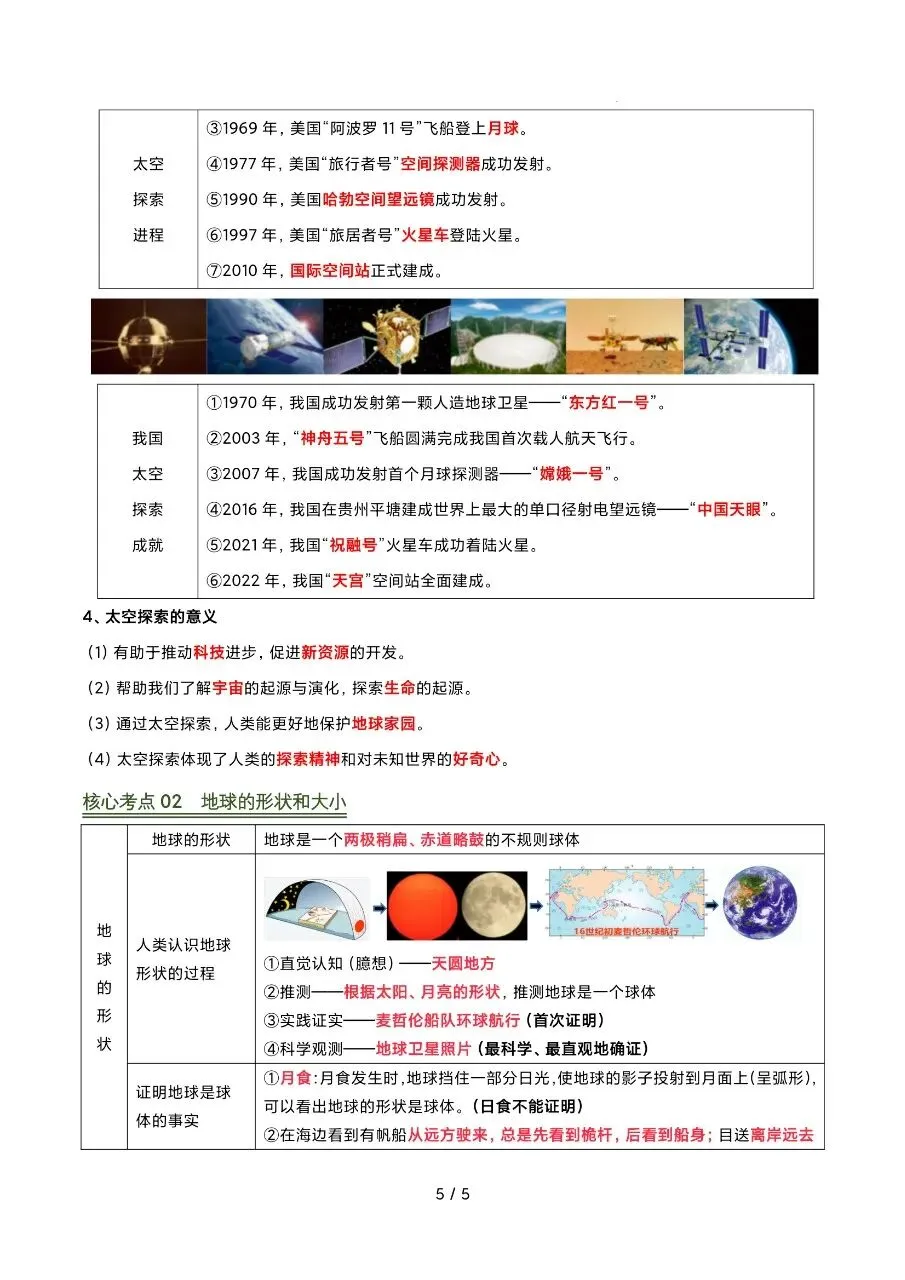 26 年中考地理押题清单复习汇总,电子版可打印! 第6张