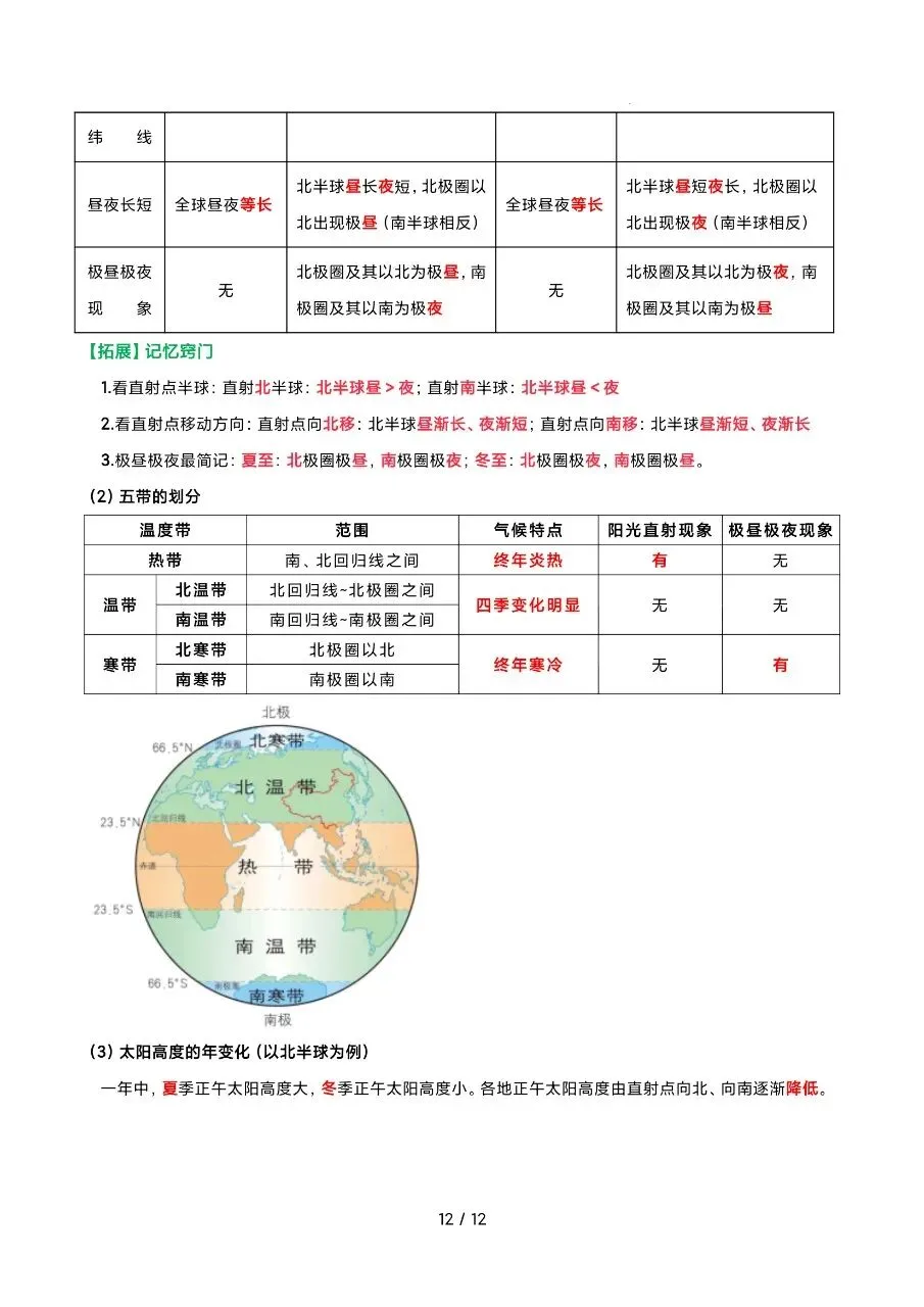 26 年中考地理押题清单复习汇总,电子版可打印! 第13张