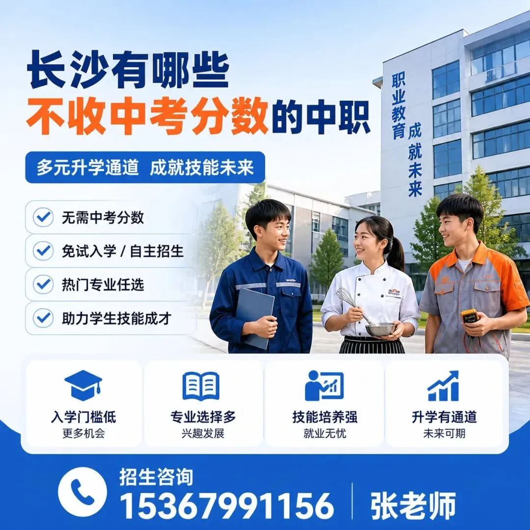 长沙有哪些不收中考分数的中职 第1张