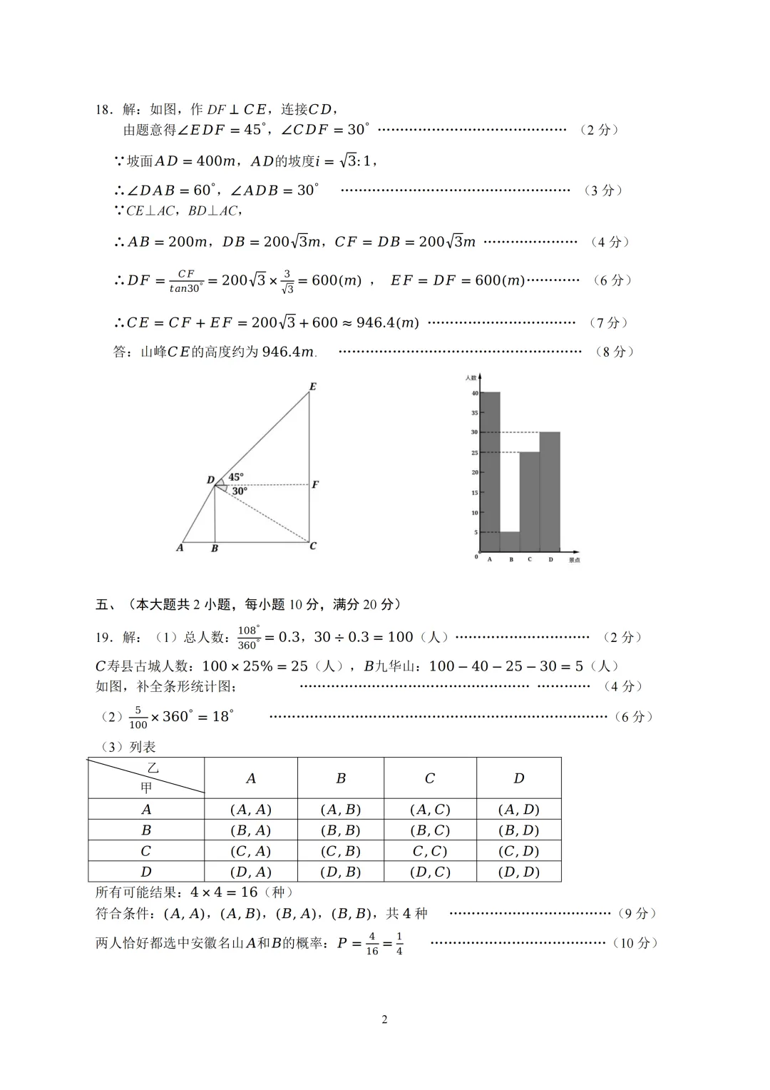 安徽省合肥市经开区2026年中考二模数学试题 第5张