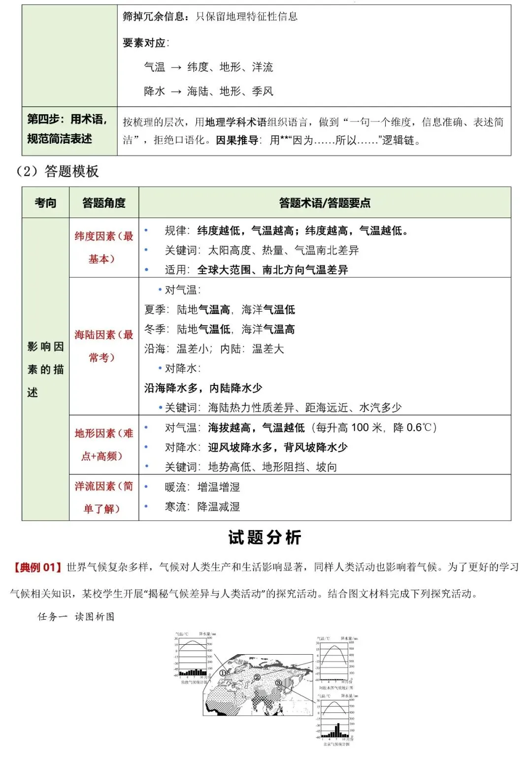 2026年中考地理二轮复习专题突破:气候特征及影响(可下载) 第4张