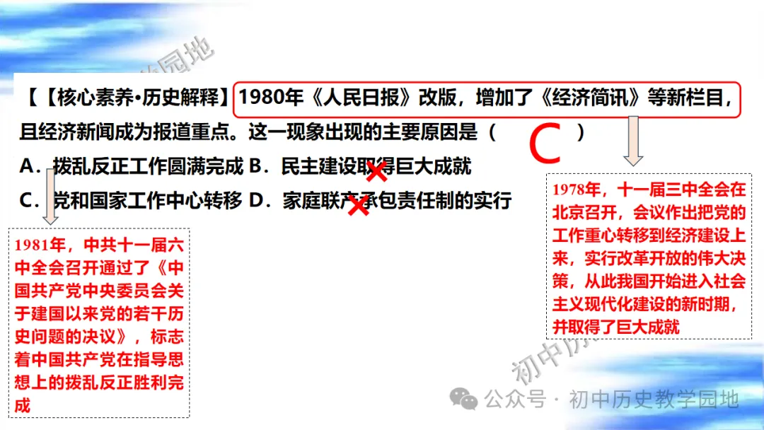 中考复习课件:中国现代史--中国特色社会主义道路 第21张
