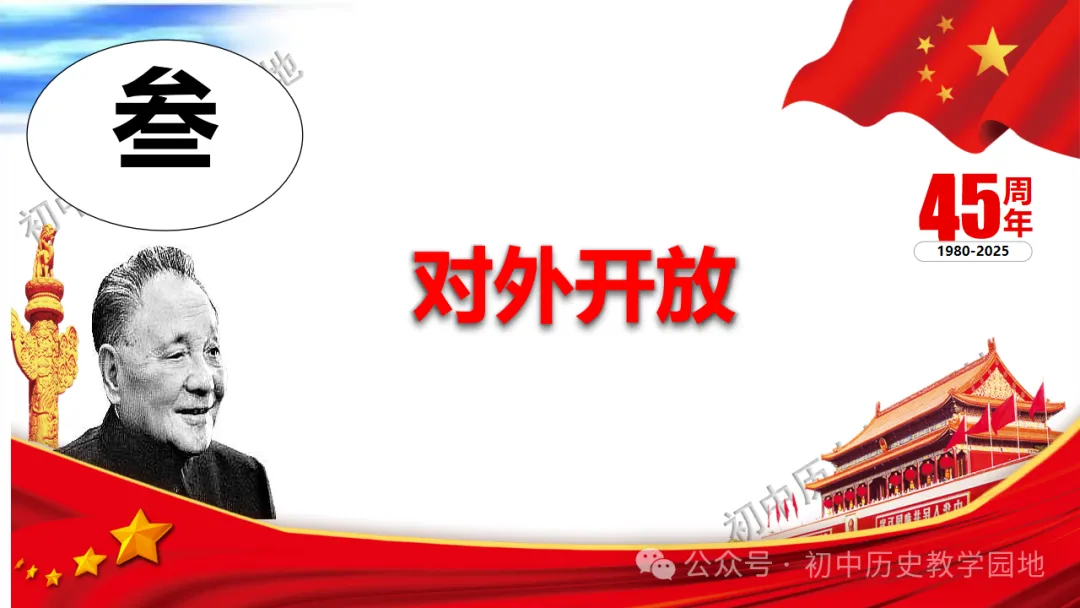 中考复习课件:中国现代史--中国特色社会主义道路 第34张